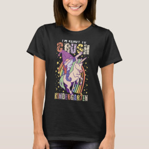 Ready To Crush Kindergarten Unicorn Teacher  Gnome T-Shirt