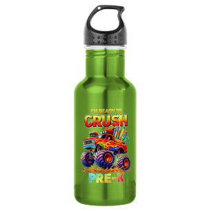 Ready to Crush Pre-K Monster Truck Back to School 532 Ml Water Bottle
