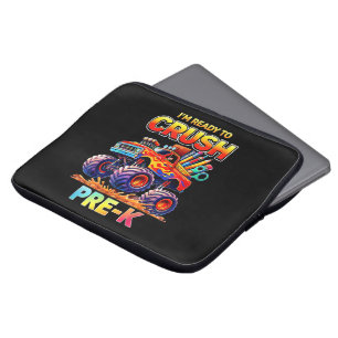 Ready to Crush Pre-K Monster Truck Back to School Laptop Sleeve