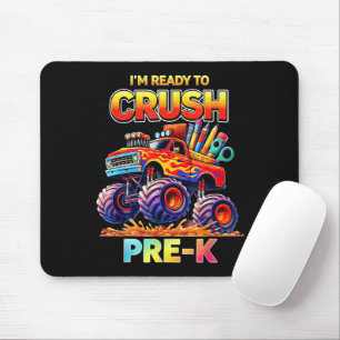 Ready to Crush Pre-K Monster Truck Back to School Mouse Pad