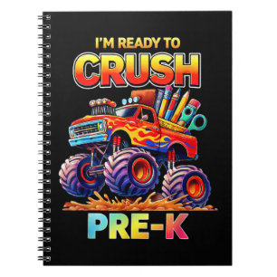 Ready to Crush Pre-K Monster Truck Back to School Notebook