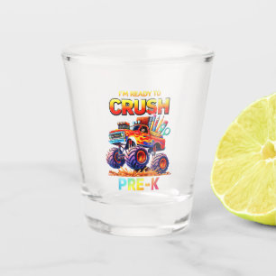 Ready to Crush Pre-K Monster Truck Back to School Shot Glass