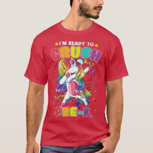 Ready To Crush PreK Unicorn Back to School Boys Gi T-Shirt
