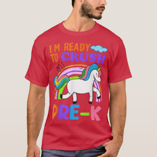 Ready To Crush Prek Unicorn Preschool Back to Scho T-Shirt