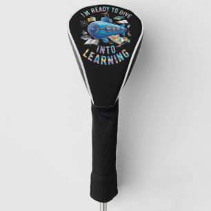 Ready To Dive Into Learning Back School Submarine Golf Head Cover