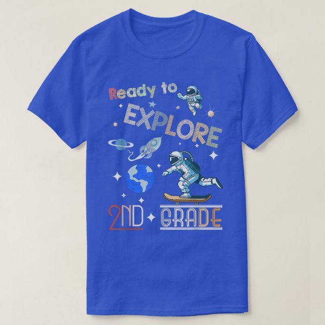 Ready To Eplore Kindergarten, Back to School Astro T-Shirt (Design Front)