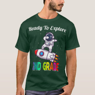 Ready to Explore 2nd Grade Cute Dabbing Astronaut T-Shirt