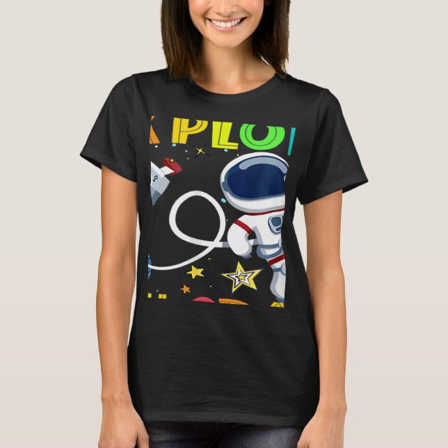 Ready To Explore 6th Grade Astronaut Back To Schoo T-Shirt (Front)