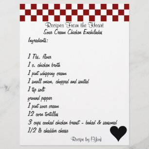 Ready to Go Recipe Sour Cream Chicken Enchiladas Flyer