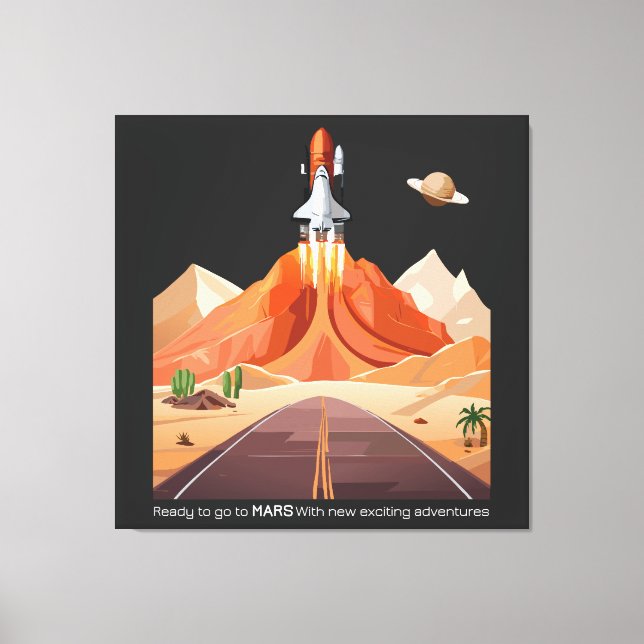 Ready to Go to Mars Canvas Print (Front)