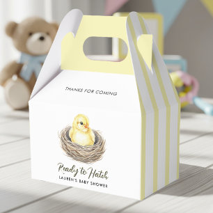Ready To Hatch Yellow Spring Chick Baby Shower Favour Box