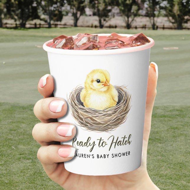 Ready To Hatch Yellow Spring Chick Baby Shower Paper Cups (Ready To Hatch Yellow Spring Chick Baby Shower Paper Cups
)