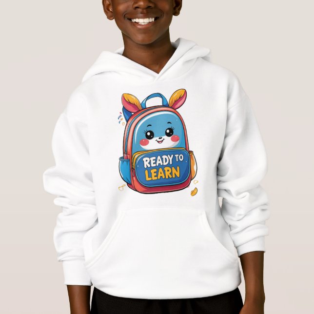 Ready to Learn – Motivational Back-to-School T-Shi (Front)