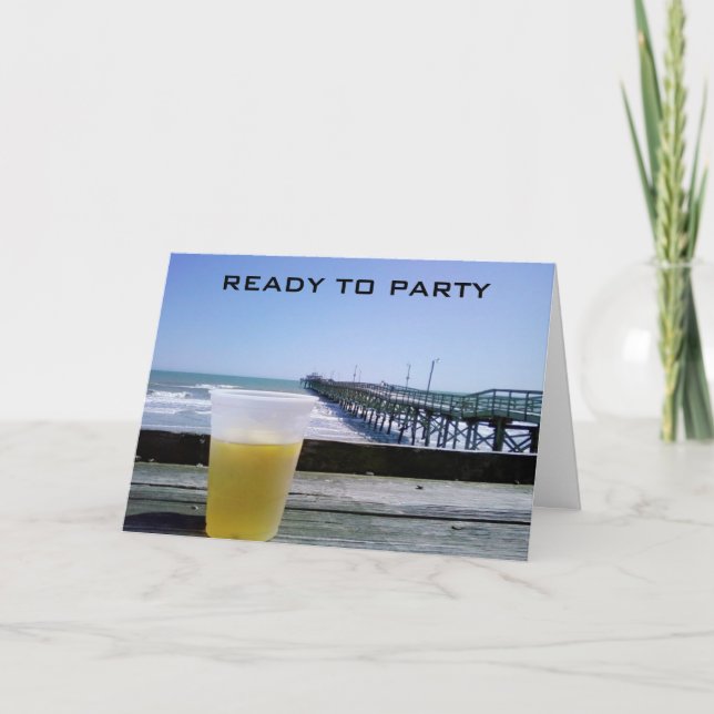 READY TO PARTY - 40th BIRTHDAY! Card (Front)