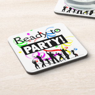 Ready To Party Beverage Coaster
