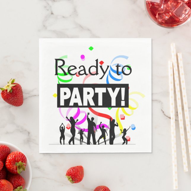 Ready To Party Paper Napkin (Insitu)