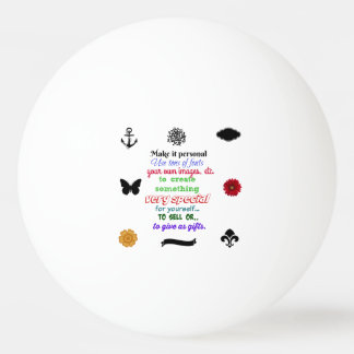 Ready to personalise beer pong ping pong ball