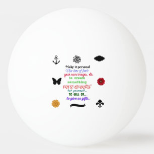 Ready to personalise beer pong ping pong ping pong ball