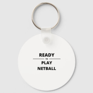 READY TO PLAY NETBALL KEY RING