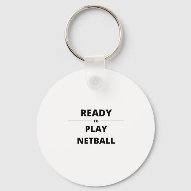 READY TO PLAY NETBALL KEY RING (Front)