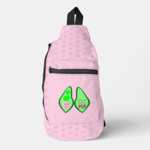 Ready to Pop Baby Girl Pink Pea Sling Bag