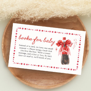Ready to Pop Baby Shower Books for Baby Enclosure Card