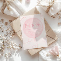 Ready to pop! baby shower invite