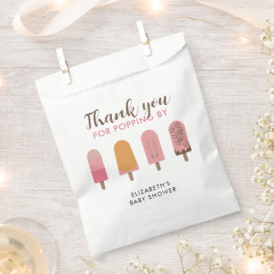 Ready to Pop Baby Shower Thank you  Favour Bags