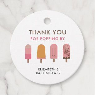 Ready to Pop Baby Shower Thank you Favour Tags