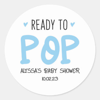 Ready To Pop Blue Stickers