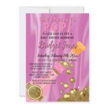 Ready to Pop Champagne Pink Baby Girl Shower