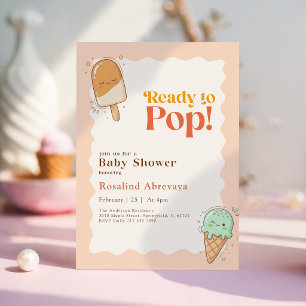 Ready to Pop Cute Popsicle Summer Baby Shower Invitation