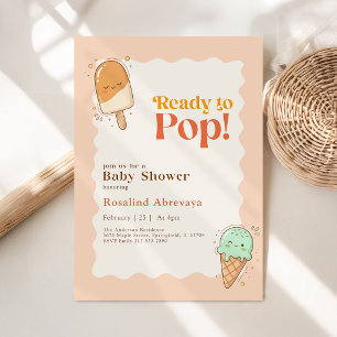 Ready to Pop Cute Popsicle Summer Baby Shower Invitation