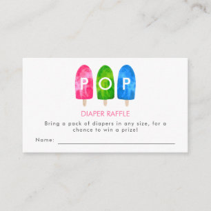 Ready to Pop Diaper Raffle Enclosure Card