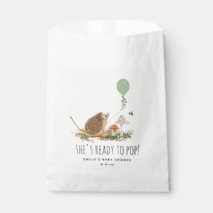 Ready to Pop Mushrooms Hedgehog Baby Shower Favour Bags