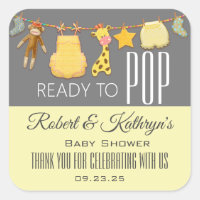 "Ready To Pop" Personalised Baby Shower Popcorn 