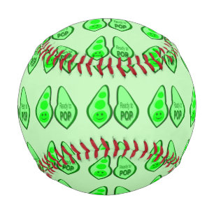 Ready to Pop Pregnant Green Pea Baseball