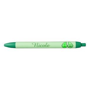 Ready to Pop Pregnant Green Pea Custom Black Ink Pen