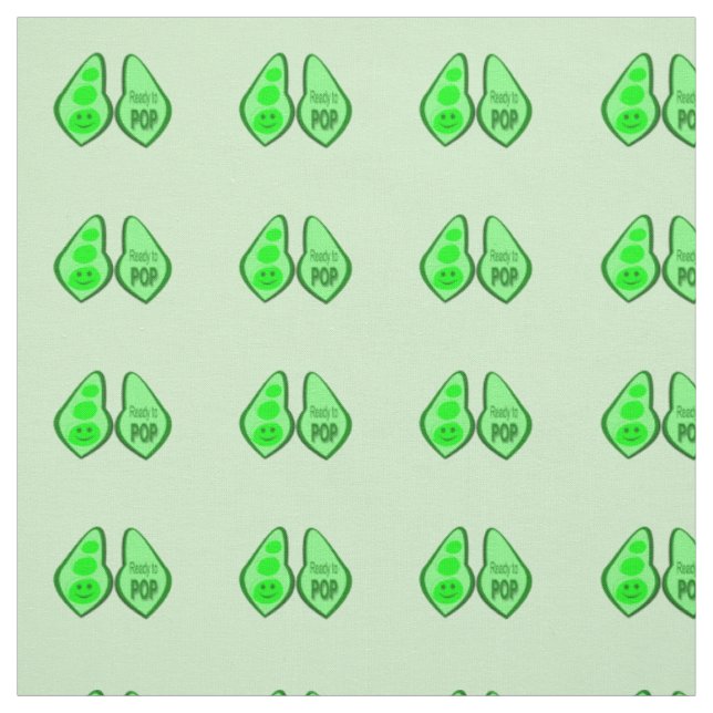 Ready to Pop Pregnant Green Pea Fabric (Swatch)