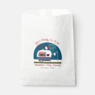 Ready To Pop Red White Blue Patriotic Baby Shower Favour Bags
