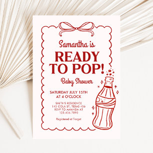 Ready to Pop Soda Baby Shower Invitation