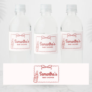 Ready to Pop Soda Baby Shower Water Bottle Label
