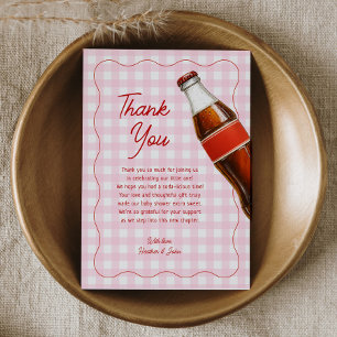 Ready To Pop Soda Pop Baby Shower Thank You Card