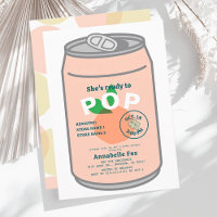 Ready to Pop Soda Pop Can White Girl Baby Shower
