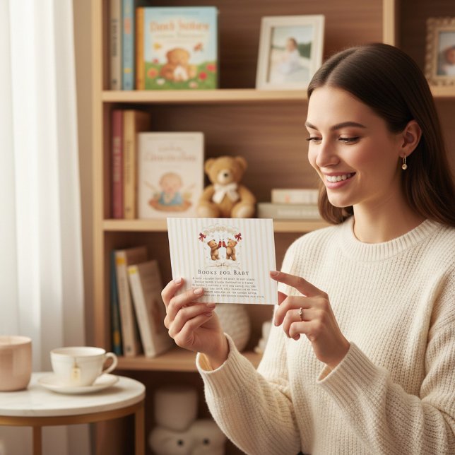 Ready to Pop Teddy Bears Baby Shower Napkins Enclosure Card (Creator Uploaded)