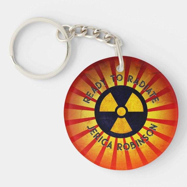 Ready to Radiate Graduation Key Ring (Front)