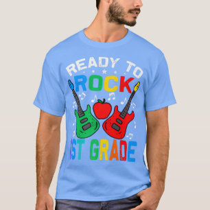 Ready To Rock 1st Grade Back To School Guitar Prem T-Shirt