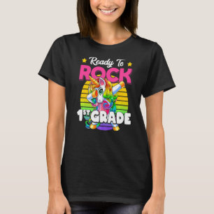 Ready To Rock 1st Grade Dabbing Unicorn Back To Sc T-Shirt