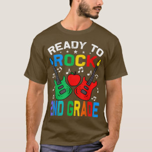 Ready To Rock 2nd Grade Back To School Guitar T-Shirt