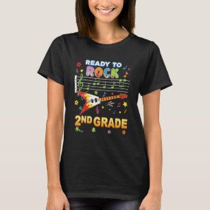 Ready To Rock 2nd Grade Guitar Music Back To Schoo T-Shirt